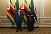 Minister Naledi Pandor hosts the Minister of Foreign Affairs and International Trade of the Republic of Zimbabwe, Dr Frederick Shava, Cape Town, South Africa 21 May 2021.
