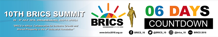 South Africa is chairing BRICS from 1 January 2018 to 31 December 2018