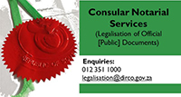 Consular Notarial Services - Legalisation of Official [Public] Documents)