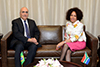 Bilateral Meeting between Minister Lindiwe Sisulu and the Deputy Minister of Brazil, Mr Marcos Galvão, OR Tambo Building, Pretoria, South Africa, 4 June 2018.
