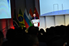 The Minister of Trade and Industry, Dr Rob Davies, delivers a Welcome Address at the 10th BRICS Summit Business Forum, Sandton Convention Centre, Sandton, Johannesburg, South Africa, 25 July 2018.