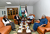 Courtesy Meeting between Deputy Minister Luwellyn Landers and the President of the Saharawi Republic, Mr Brahim Ghali, Rabuni, Saharawi Refugee Camp, 14 October 2018.