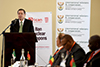 Deputy Minister Luwellyn Landers delivers Introductory Remarks at the African Regional Conference on Nuclear Disarmament and Lethal Autonomous Weapon Systems Conference, Premier Hotel, Pretoria, South Africa, 16 August 2018.