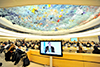 Deputy Minister Luwellyn Landers addresses the High-Level Segment of the United Nations (UN) Human Rights Council (HRC), Geneva, Switzerland, 27 February 2018.