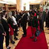 Deputy President David Mabuza arrives as Special Envoy of President Cyril Ramaphosa, in Moscow, Russian Federation, 15 May 2018.