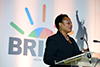 Deputy Minister Reginah Mhaule at the closing of the BRICS Youth Summit, Zibula Lodge, Bela Bela, South Africa, 18 July 2018.