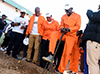 The Minister of Home Affairs, Malusi Gigaba, and Deputy Minister Reginah Mhaule take part in the Nelson Mandela Day activities the Reamogetswe Day Care Centre, Bela Bela, South Africa, 18 July 2018.