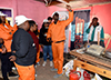 The Minister of Home Affairs, Malusi Gigaba, and Deputy Minister Reginah Mhaule take part in the Nelson Mandela Day activities the Reamogetswe Day Care Centre, Bela Bela, South Africa, 18 July 2018.