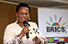Deputy Minister Reginah Mhaule at the BRICS Stakeholder Engagement, Solomon Mahlangu Building, Pretoria, South Africa, 27 June 2018.