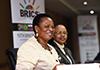 Deputy Minister Reginah Mhaule at the BRICS Stakeholder Engagement, Solomon Mahlangu Building, Pretoria, South Africa, 27 June 2018.