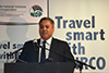 Deputy Minister Reginah Mhaule addresses the launch of the Travel Smart Campaign, Pretoria, South Africa, 03 July 2018.
