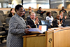 Deputy Minister Reginah Mhaule of the Department of International Relations and Cooperation opens the Workshop on the MAC Protocol to the Cape Town Convention co-hosted by DIRCO, the University of Johannesburg, and the International Institute for the Unification of Private Law (UNIDROIT), Johannesburg, South Africa, 13 June 2018.