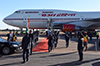 The Prime Minister of India, Mr Narendra Modi, arrives at the Waterkloof Air Force Base. He is received by the Minister of Tourism, Derek Hanekom, Pretoria, South Africa, 25 July 2018.