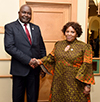 Bilateral Meeting between Minister of Defence and Military Veterans, Ms Maphisa Nqakula, and the Minister of Defence of Namibia, Defence, Mr Penda Ya Ndakolo, on the sidelines of the 38th Ordinary SADC Summit of Heads of State and Government, Windhoek, Namibia, 15 August 2018.