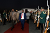 The President of Togo, Mr Faure Gnassingbé, is received by the Minister of Public Works, Thulas Nxesi, at the OR Tambo International Airport, Johannesburg, South Africa, 24 July 2018.