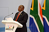 Media Briefing by President Cyril Ramaphosa at the conclusion of the 10th BRICS Summit 2018, Sandton Convention Centre, Sandton, Johannesburg, South Africa, 27 July 2018.