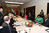 Bilateral Meeting between President Cyril Ramaphosa and President Michel Temer of the Federative Republic of Brazil, during the 10th BRICS Business Forum, Sandton International Convention Centre, Sandton, Johannesburg, South Africa, 26 July 2018.