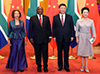 President Cyril Ramaphosa and his spouse, Dr Tshepo Motsepe, arrive at the Great Hall for a State Visit and is received by President Xi Jinping, Beijing, the People’s Republic of China (PRC), 2 September 2018.