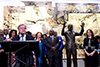President Cyril Ramaphosa, the President of the United Nations General Assembly, Ms María Fernanda Espinosa, and the Secretary-General of the United Nations, Mr António Guterres; unveil the Nelson Mandela Statue at the UN Headquarters, New York, USA, 24 September 2018.
