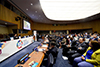 President Cyril Ramaphosa addresses a High-Level Meeting on the fight against Tuberculosis convened by the President of the United Nations General Assembly, Ms María Fernanda Espinosa, New York, USA, 26 September 2018. 