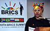 Minister Lindiwe Zulu of the Department of Small Business Development addresses the Third BRICS MSME Round Table Meeting, Rosebank, Johannesburg, South Africa, 23 July 2018.