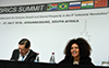 Minister Lindiwe Sisulu, addresses members of the press on South Africa’s state of readiness to host the 10th BRICS Summit, scheduled from 25 to 27 July 2018, at the Sandton Convention Centre, Sandton, Johannesburg, South Africa, 23 July 2018.