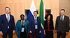 Minister Lindiwe Sisulu meets the Russian Minister of Natural Resources and Co-Chair of ITEC, Mr D Kolbylkin, Sandton Convention Centre, Sandton, Johannesburg, South Africa, 25 July 2018.