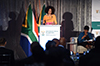 Minister Lindiwe Sisulu addresses stakeholders during a Post-Budget Vote Speech Breakfast, Cape Town International Convention Centre, Cape Town, South Africa, 16 May 2018.