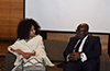 Minister Lindiwe Sisulu receives President Nana Akufo-Addo of Ghana at the Nelson Mandela Centenary Celebrations in Accra, Ghana, 18 July 2018.