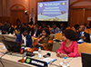 Minister Lindiwe Sisulu; the Minister of Defence and Military Veterans, Ms Maphisa Nqakula; and the Deputy Minister of State Security, Ms Dipuo Letsatsi-Duba, at the SADC Organ Troika Summit, Windhoek, Namibia, 15 August 2018.