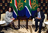 Bilateral Meeting between Minister Sisulu and the Minister of Foreign Affairs of the Democratic Republic of Congo, Mr Leonard She Okitundu Lundula, on the sidelines of the SADC Council of Ministers Meeting. OR Tambo Building, Pretoria, South Africa, 27 March 2018.