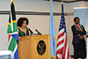 Minister Lindiwe Sisulu hosts a celebratory lunch with SADC Group, South African Delegation and Mission Staff, New York, USA, 8 June 2018.