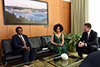 Minister Lindiwe Sisulu pays a Coutersy Call on the President of the UN General Assembly (PGA), Mr Miroslav Lajcak, Former Minister of Foreign Affairs of Slovakia, New York, USA, 8 June 20 2018.