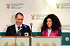 Minister Lindiwe Sisulu and the Minister of Foreign Affairs of Venezuela, Mr Jorge Arreaza, Pretoria, South Africa, 6 July 2018.