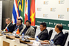 Deputy Director-General Prof Anil Sooklal with (left to right) High Commissioner Komate Kamalanavin, of Thailand; High Commissioner Angeles, of the Philippines; High Commissioner Vu Van Dzung, of Vietnam; and High Commissioner Mohamad Nizan Mohamad, of Malaysia, during the 25th Anniversary of Diplomatic Relations with four South East Asian nations, Pretoria, South Africa, 19 November 2018