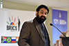 Professor Anil Sooklal, the Deputy Director General of Asia Middle East from the Department of International Relations and Cooperation, addresses the BRICS Roundtable Discussion, Durban, South Africa, 18 June 2018.