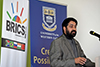 Public Lecture by Ambassador Anil Sooklal and South Africa's BRICS Sherpa addressing students at the University of the Western Cape, Cape Town, South Africa, 14 May 2018.