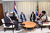 Deputy Minister Alvin Botes and First Deputy Minister, Medina González, of Cuba during the 15th Session of the Joint Consultative Mechanism between South Africa and Cuba, in Pretoria, South Africa, 5 September 2019.