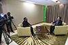 Deputy Minister Alvin Botes being interviewed by ENCA, OR Tambo Building, Pretoria, South Africa, 25 July 2019.