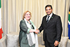 Deputy Minister Alvin Botes, co-chairs inaugural meeting of the South Africa – Italy Bilateral Consultations with the Vice-Minister of Foreign Affairs and International Cooperation of Italy, Ms Emanuela Del Re, Pretoria, South Africa, 13 December 2019.