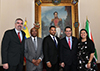 Deputy Minister Alvin Botes meets with the Foreign Minister, Jorge Arreaza, of Venezuela; Caracas, Venezuela, 22 July 2019.