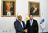 Deputy Minister Botes arrives at Caracas International airport for the Ministerial Meeting of the Non-Aligned Movement (NAM) Coordinating Bureau (CoB), Caracas, Venezuela, 18 July 2019.