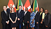 The Director-General of the Department of International Relations and Cooperation (DIRCO), Mr Kgabo Mahoai, and Ambassador Ulrik Vestergaard Knudsen of Denmark, co-chair the South Africa – Denmark Senior Officials Consultations, Pretoria, South Africa, 28 October 2019.