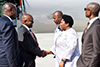 Deputy Minister Candith Mashego-Dlamini receives President Mokgweetsi Masisi of Botswana ahead of the World Economic Forum in Africa, Cape Town International Airport, Cape Town, South Africa, 4 September 2019.