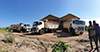 Warehouse with South African consignment of various food stuff for humanitarian aid to be handed over by Deputy Minister Candith Mashego-Dlamini, Juba, South Sudan, 7 August 2019.