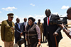 Deputy Minister Candith Mashego-Dlamini arrives in Juba, South Sudan; where she is received by Deputy Minister of Foreign Affairs and International Cooperation, Deng Dau Deng Malek, 7 August 2019.