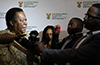 Minister Naledi Pandor addresses the media after the Heads of Mission Meeting, Pretoria, OR Tambo Building, Pretoria, South Africa, 9 September 2019.