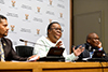 Minister Naledi Pandor addresses the Pre-Budget Vote Media Briefing, Cape Town, South Africa, 11 July 2019.