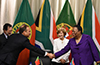 Courtesy Call on Minister Naledi Pandor by the Secretary of State for Foreign Affairs and Cooperation, Teresa Ribeiro, of Portugal; during the Sixth Session of the South Africa - Portugal Bilateral Consultations, Pretoria, South Africa, 2 August 2019. 