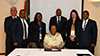Meeting between Minister Naledi Pandor and the mission staff, Lusaka, Republic of Zambia, 19 July 2019.